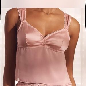 Anthropologie pink top